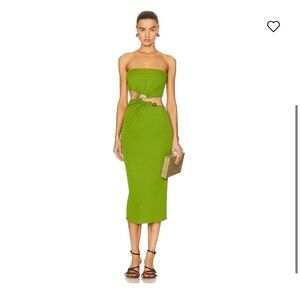 Christopher Esber Distort Strapless Dress. AU4 - XS